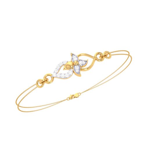 Bracelet with Sparkling Flower