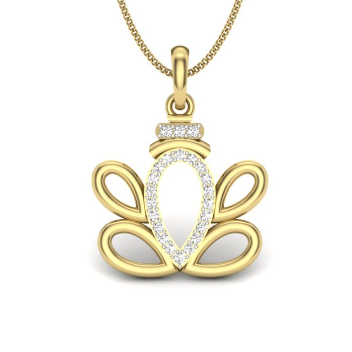 Lord Ganesha Diamond Pendant